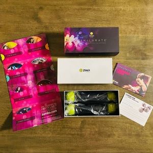 Zumba Fitness Exhilarate 7 DVD SET + Toning Sticks Dance Exercise Workout EUC